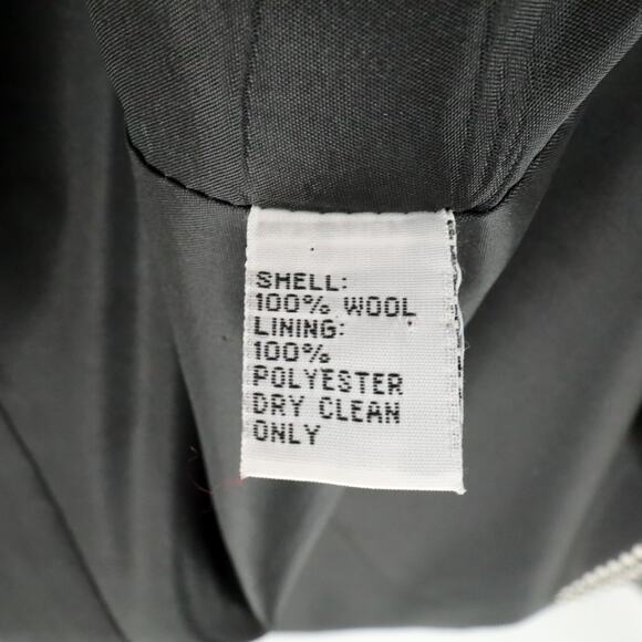 Talbots Jacket Womens 6 Black White Houndstooth Wool Tweed Lined Blazer Vintage - Picture 14 of 14